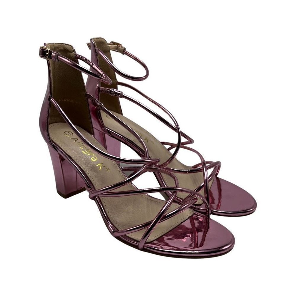 Allegra K Strappy Ankle Strap Heels ,Womens size 8.5 Pink
